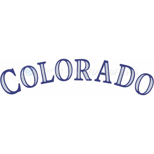 Colorado Rockies Iron-on Stickers (Heat Transfers)NO.1570